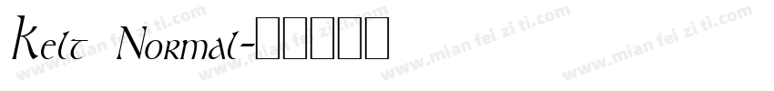 Kelt Normal字体转换